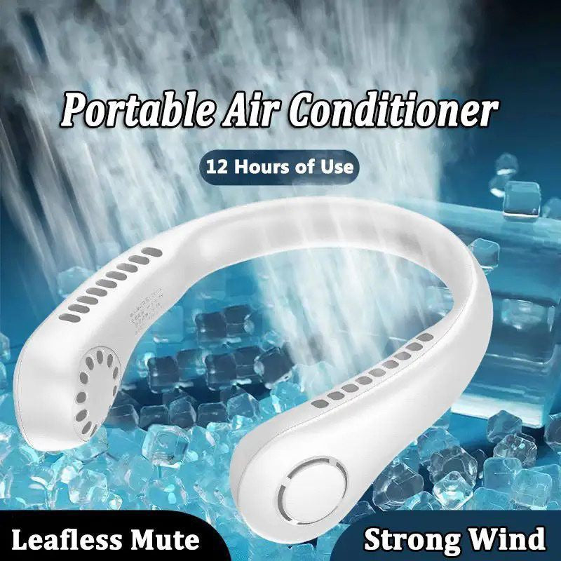 Portable Bladeless Hanging Neck Fan | Super Cooling Strong Fan 360°