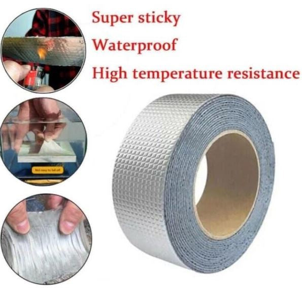 Super Strong Waterproof Butyl Aluminum Foil Tape Repair Adhesive Leak Proof Tape