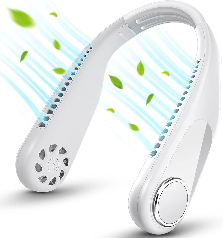 Portable Bladeless Hanging Neck Fan | Super Cooling Strong Fan 360°