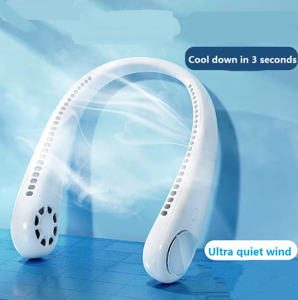 Portable Bladeless Hanging Neck Fan | Super Cooling Strong Fan 360°
